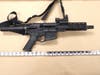 A semi-automatic multi-caliber rifle seized by police. 