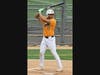 Hamden senior Kameron Gamm at the plate against Cheshire.