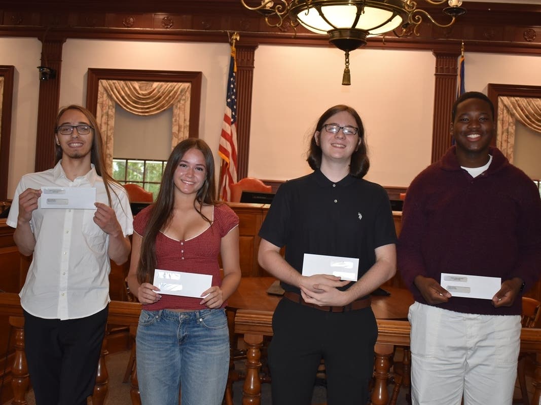 Pictured from left to right: Baylen Christensen, Bunnell High School; Olivia Leimgruber, Stratford High; Nicholas Peglow, Stratford High; and Knoxroy Rhoden, Stratford High.