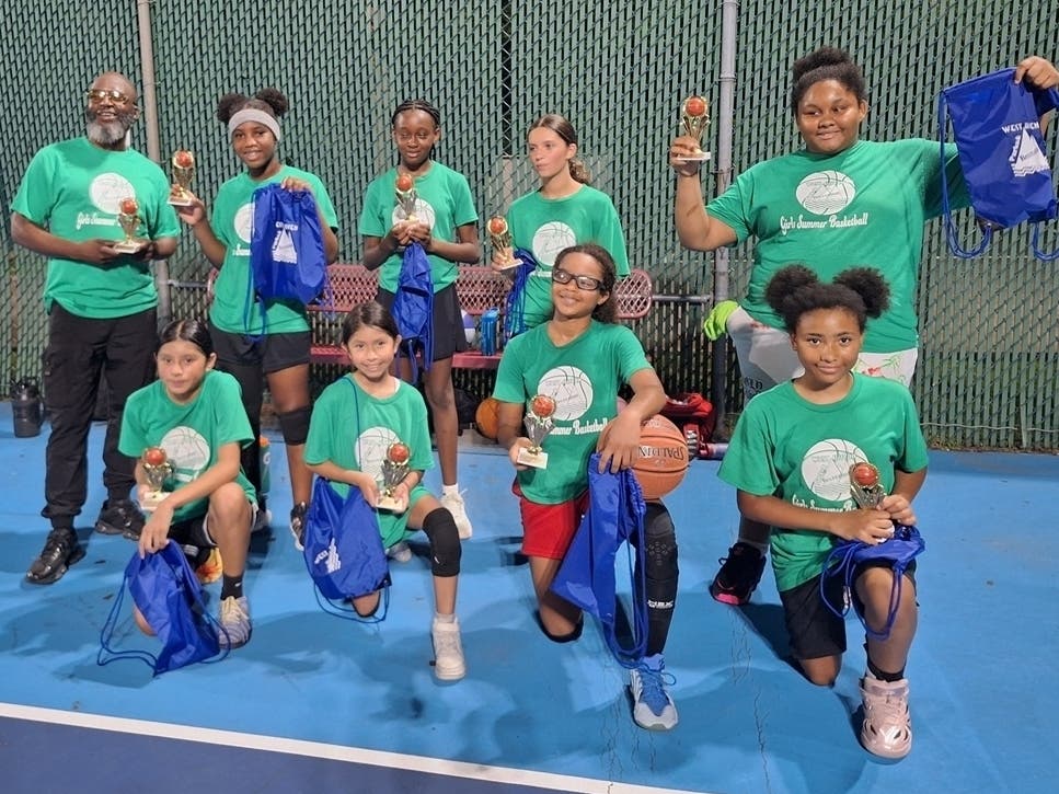 Green Machines, pictured, recently won the West Haven Department of Parks and Recreation’s Girls Summer Fun Basketball League.