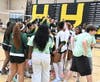 The Hamden girls volleyball team beat Guilford 3-2 in Tuesday’s season opener at Hamden High School.