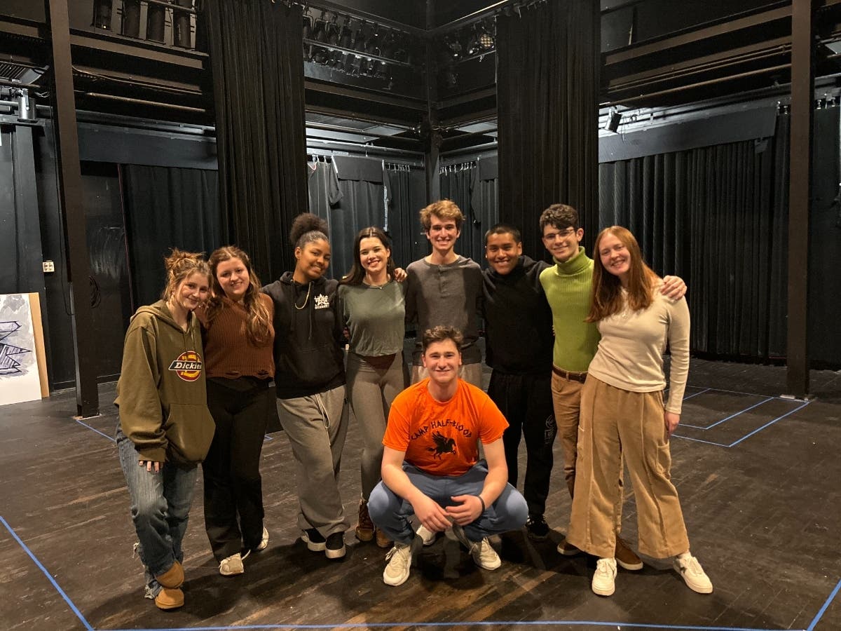 The cast of "The Lightning Thief, The Percy Jackson Musical," which will take place in the Wien Black Box Theatre at the Regina A. Quick Center for the Arts, Wednesday, April 17 through Sunday, April 21.