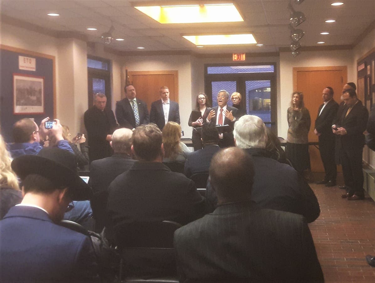 Mohammad Ali Chaudry, former Bernards mayor, speaks before Toms River condemned hate speech, not Rise Up Ocean County. 