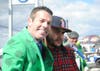 Tom McMenamin with another customer. This man found a deal he was happy with after someone else grabbed a car he liked. 
