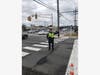 Brick police were on site directing traffic after a  crash that took out a utility pole contributed to Friday.