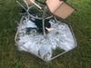Colleen Fortunato shared this photo of her backyard table, which was flipped and broken by the storm winds. 