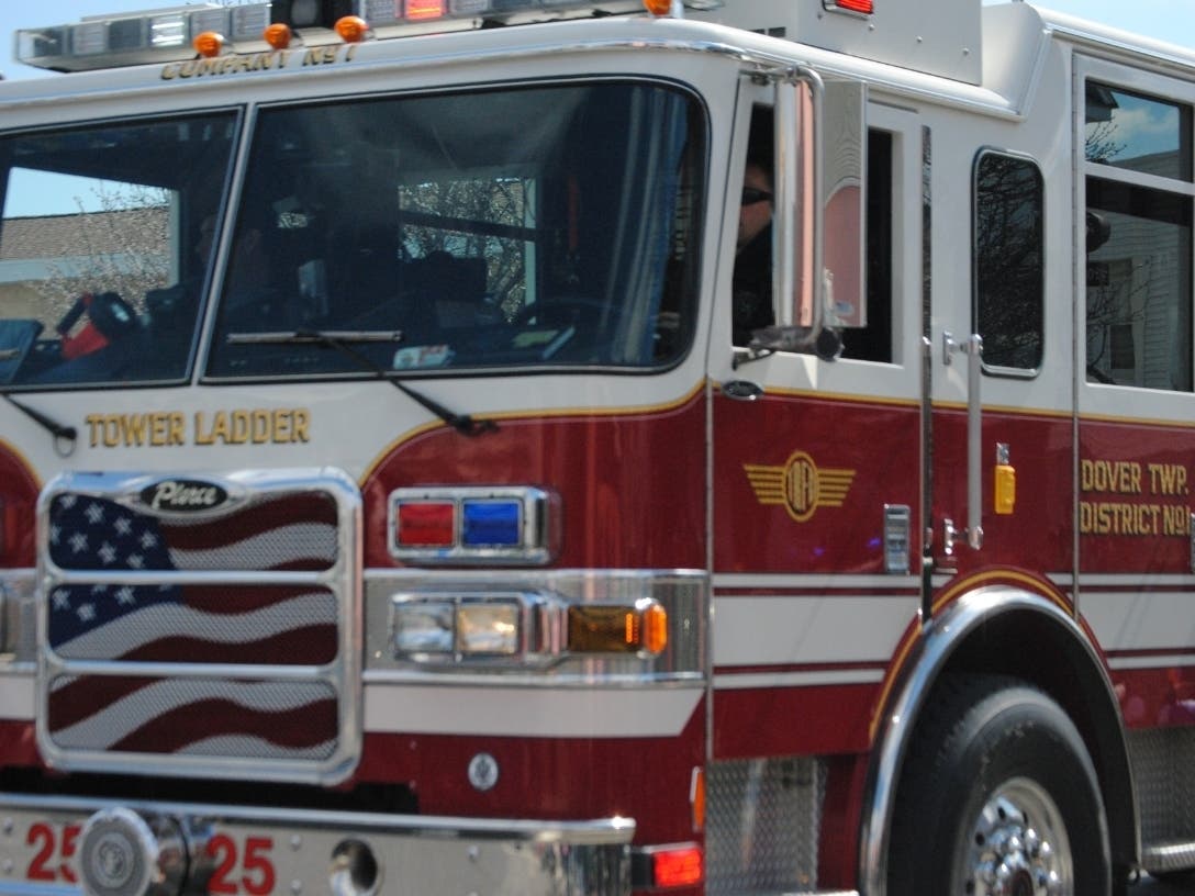 A mother, her two children and the family's dog and cat escaped injury in a Toms River house fire early Friday, officials said.