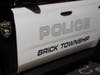 A Brick Township police officer was hurt when he was hit by an ATV on Thursday. 
