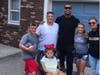 The Cirillo family, including Joey, Joseph, Leigha (seated), Kristianna, 11, and Erica Cirillo with Jonathan Casillas on Sunday.