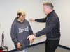 Gordon Ramsay hugs fan Kallista Flores, the Beachwood girl who's fighting cancer, Wednesday at Toms River Intermediate South.