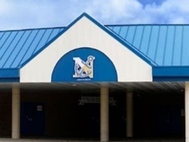 The auditorium at Toms River High School North is the site for the meeting. 