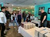 James Costello, owner of Ohana Grill, speaks to the Toms River South National Honor Society students before they load up the Thanksgiving dinners.