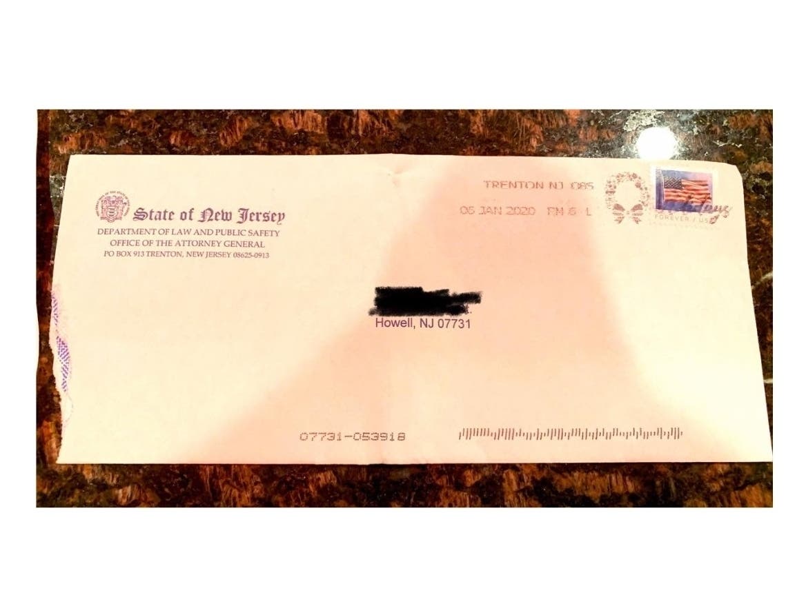 A fake letter like the one pictured has been circulated around Howell claiming to be a Megan's Law notification. 