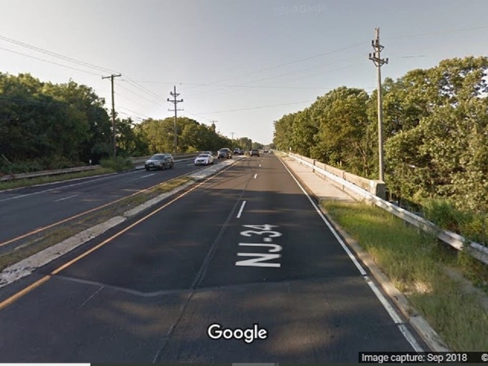 Work is continuing on the Route 34 bridge over the Edgar Felix Memorial Bikeway in Wall. 