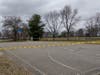 The basketball park at Mayo Park in Beachwood is taped off as the borough followed Ocean County in closing playgrounds and sports courts and fields.