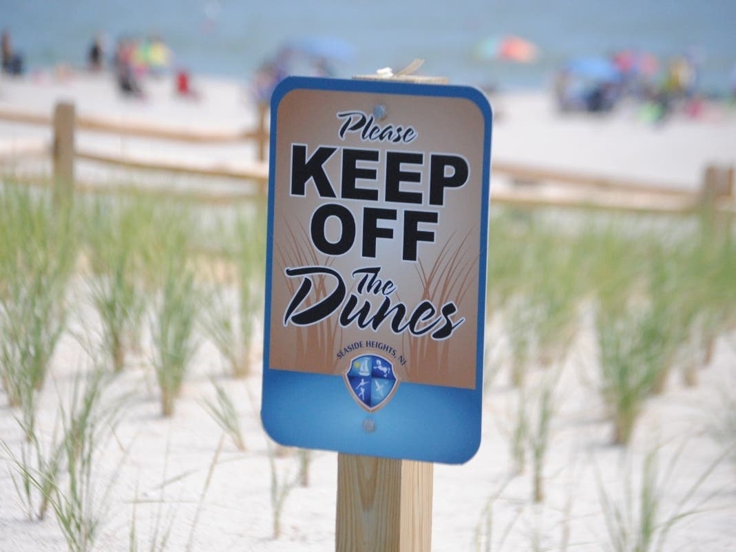Stay off the dunes, the beaches, the boardwalks, towns from Toms River through Seaside Park say. 