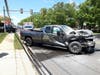 Five people were hurt in the crash at the intersection of Manchester Boulevard,