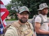 Joshua Yajcaji and De'Jon Farrell-Francis marched along Route 70 to pay tribute to veterans who had recently died, including Yajcaji's wife's grandfather.
