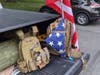 The flag that was delivered to the family after the death of David Forman, Dana Yajcaji's grandfather. 