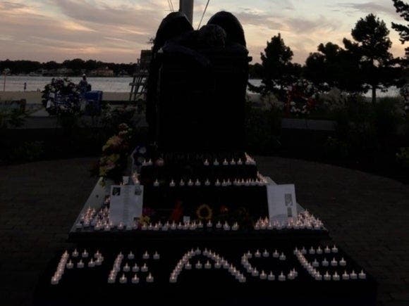 A candlelight remembrance ceremony will be held at the Angel in Anguish monument in Brick Friday to honor those who died in the Sept. 11, 2001 terrorist attacks.