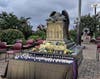 Candles left at the Angel in Anguish monument at Windward Beach Park in Brick honor the memories of those lost in the Sept. 11 terrorist attacks. 