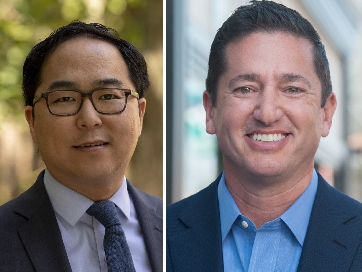 Incumbent Andy Kim (left) and challenger David Richter are continuing to wait for ballots to be counted in New Jersey 3rd Congressional