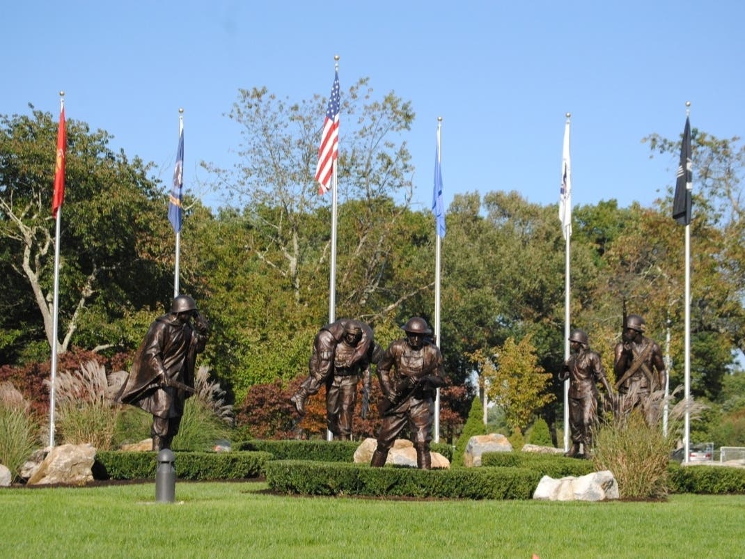 The Protectors of Freedom monument at Bey Lea Park will be the site of a Veterans Day ceremony on Monday. 