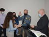 Lt. James Burgess is sworn in by Mayor John Ducey for his promotion to lieutenant. 