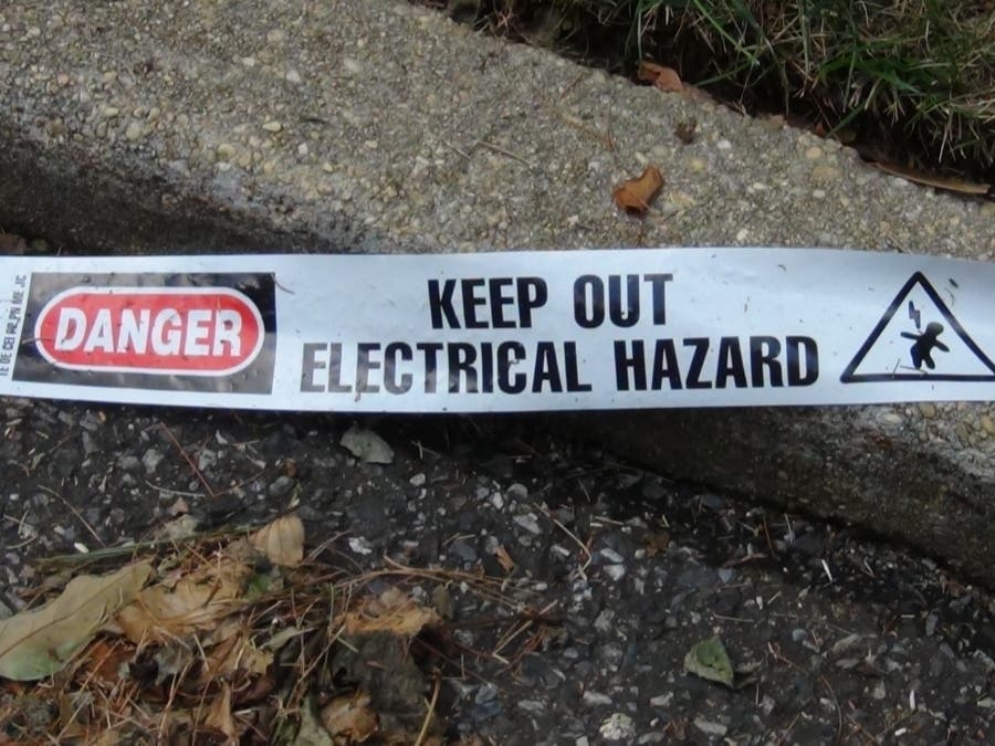 Power lines and utility poles have been brought down by a nor'easter expected to pack wind gusts up to 60 mph.