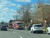 Fire trucks from Toms River and Island Heights were outside the Ocean County Courthouse on Monday morning due to what a report said was a "hazardous condition."