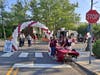 A balloon arch greeted the students at the Toms River South prom. 