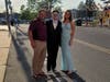 Toms River South principal Mike Citta got to take in the senior prom both as an administrator and as a proud father, posing with his son and his son's prom date. 