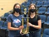 The team of Gabrielle Ashton and Ava Bullis took first place and the title of "High School Entrepreneurial Team of the Year" at the Ocean County College Sink or Swim competition.
