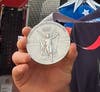 The other side of the silver medal.