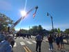 Residents gather at the Firefighter memorial in downtown Toms River to honor the men and women who lost their lives during a ceremony marking the 20th anniversary of the Sept. 11, 2001 terror attacks. 