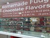 The fudge counter incorporates the old and the new. 