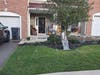 A cotton spider web and other Halloween decorations on the Krupocins' porch in Gabrielle Run. The property management company is demanding they be taken down. 