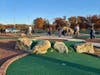 The miniature golf course. It is designed to accommodate wheelchair users so they can play. 