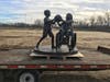 A sculpture by acclaimed sculptor Brian Hanlon of Toms River captures the idea of what the Toms River Field of Dreams is meant to be: a place for children to play together, regardless of abilites. 