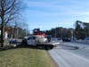 The truck took out a traffic signal and utility pole after it rear-ended a Honda Pilot, Manchester police said.
