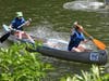 Callie Rommel of Manchester, in the front end of the canoe, and Samantha Dawson of Little Egg Harbor placed second in a 10-mile endurance race at the General Clinton Canoe Regatta in Bainbridge, New York.