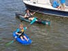 The Paddle on the Bay world-record kayak and canoe parade attempt drew a wide variety of participants. 
