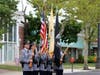 The Toms River Police Department Honor Guard presents the colors at the Sept. 11 service in Toms River on Sunday.