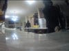 A still image from the Ring video surveillance camera in one home shows two of the burglars in the kitchen of one of two homes burglarized on Tuesday. 