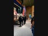 The Junior ROTC presents the colors during the veterans ceremony.