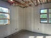 Work is underway inside the building. 