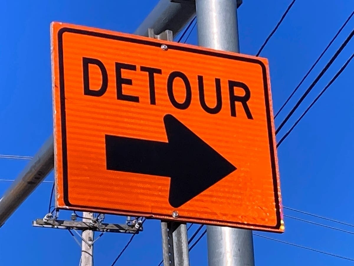 Detours are in place while the emergency repair work is being done, Point Pleasant police said. 