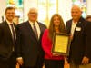 Cantor Jacob Greenberg, Congregation B'nai Israel President Michele Pardes, Rabbi William Gershon and Toms River Mayor Maurice "Mo" Hill, with a proclamation presented to the congregation for the anniversary.