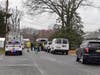More than a dozen agencies including first aid from neighboring towns and animal welfare agencies are at the home on Arrowhead Park Drive Saturday morning. 