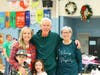 Kevin Burger (center) was the principal at Whiting Elementary School when he started the Kevin's Kids effort in 1983.